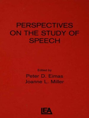 cover image of Perspectives on the Study of Speech
